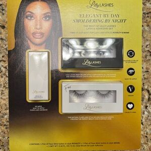 Lilly Lashes Glam Lash Set with Adhesive